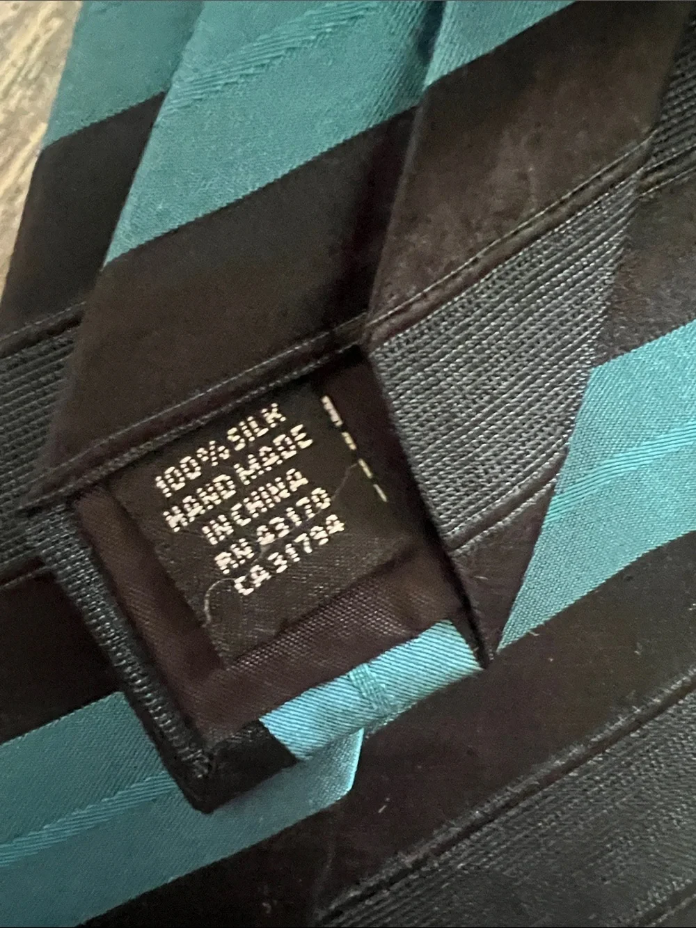 Classic Black, blue Silk & Polyester Ties with Subtle Pattern - Men Accessories